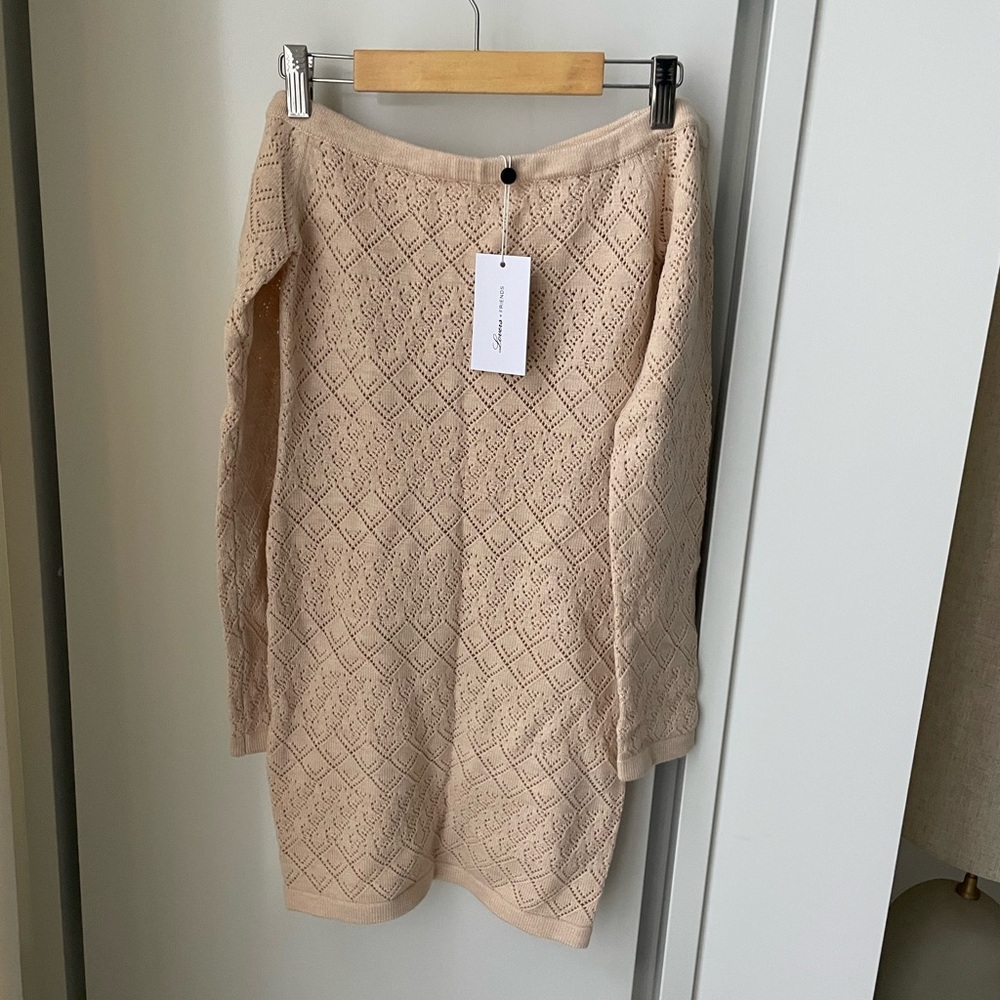 Lovers+Friends crochet bodycon mini dress